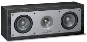 HKC - Black - Dual 5.25 inch 2-Way Center Channel Speaker (125 watts / 8 ohm) - Hero